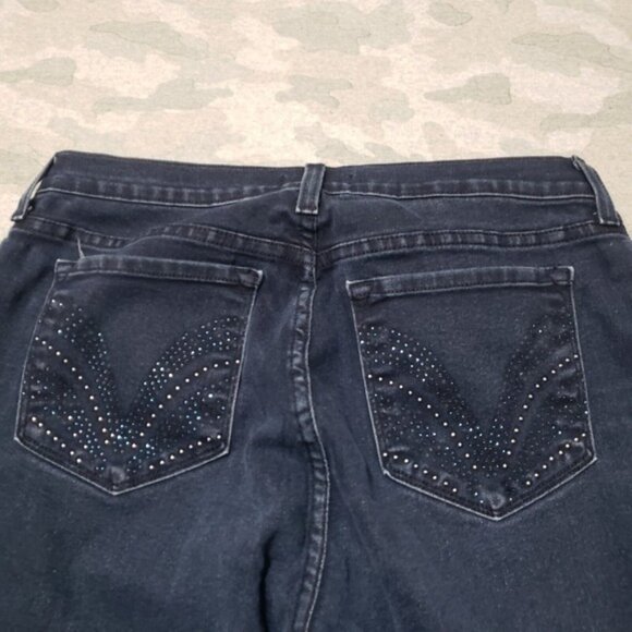 NYDJ Jeans Womens 30 Blue Made In USA Bootcut Denim Dark Wash - Picture 10 of 11